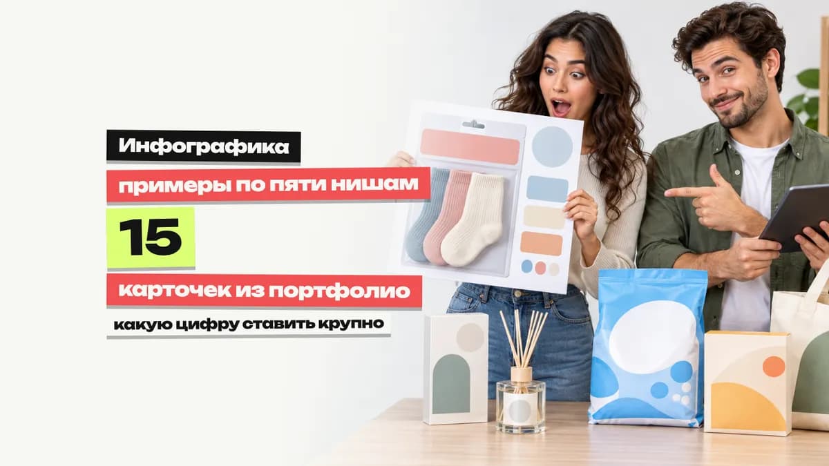 Примеры инфографики для маркетплейсов: 15 карточек по нишам