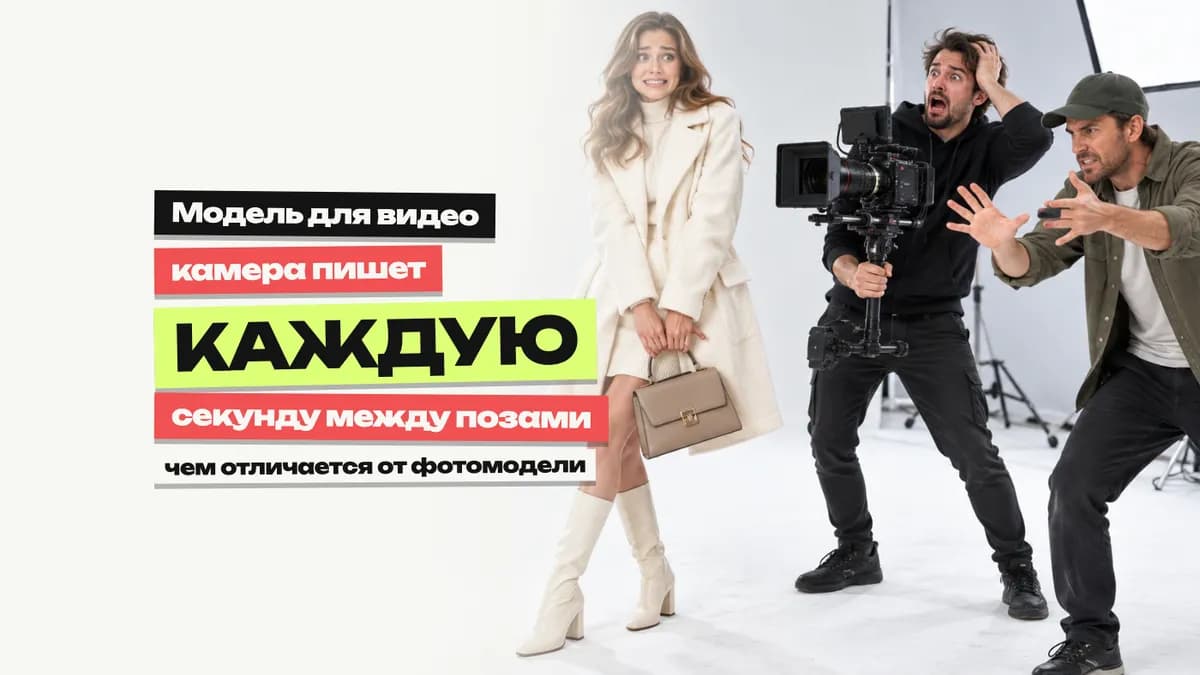 Модель для видеосъёмки: чем она отличается от фотомодели